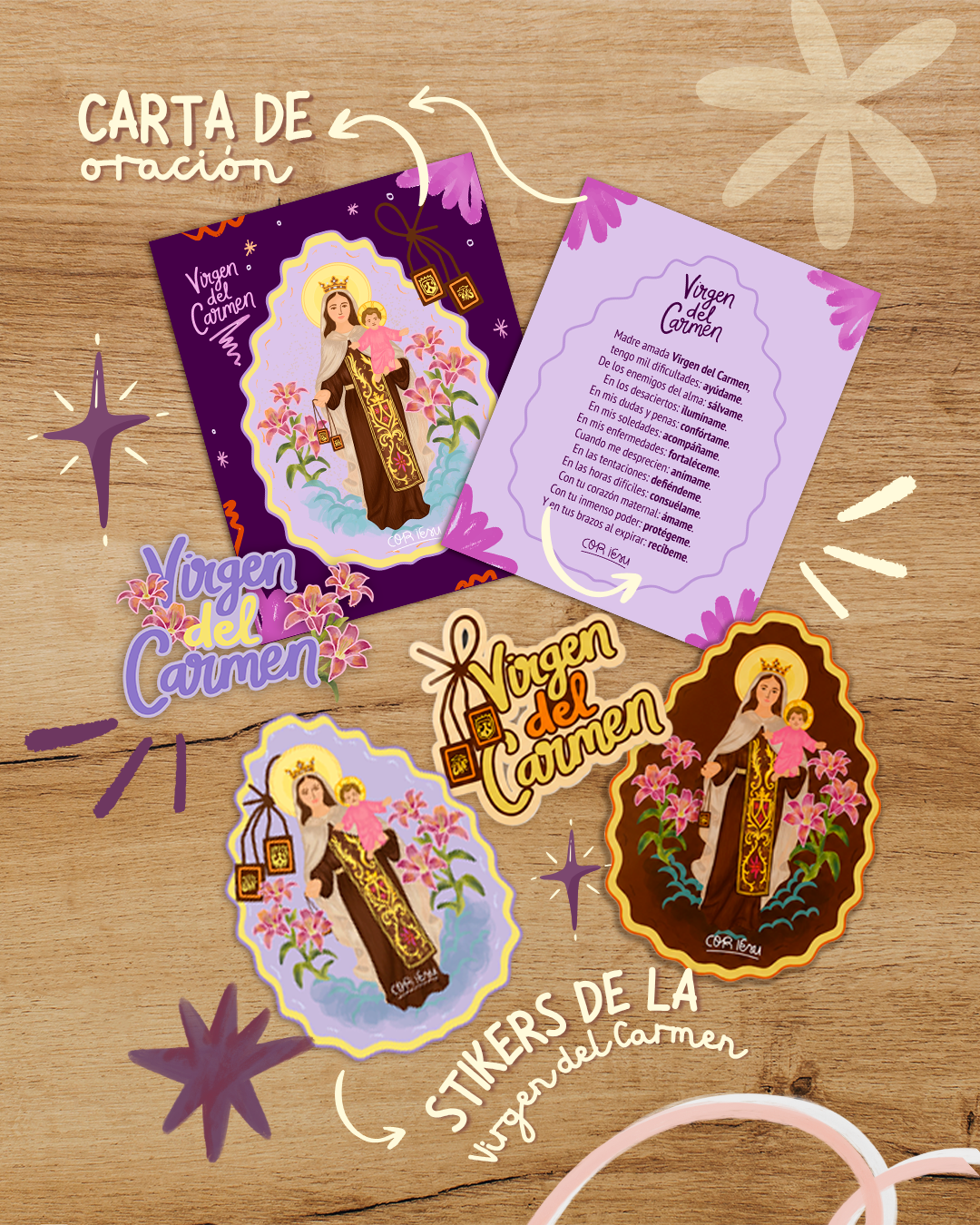 Carta de Oración Virgen del Carmen